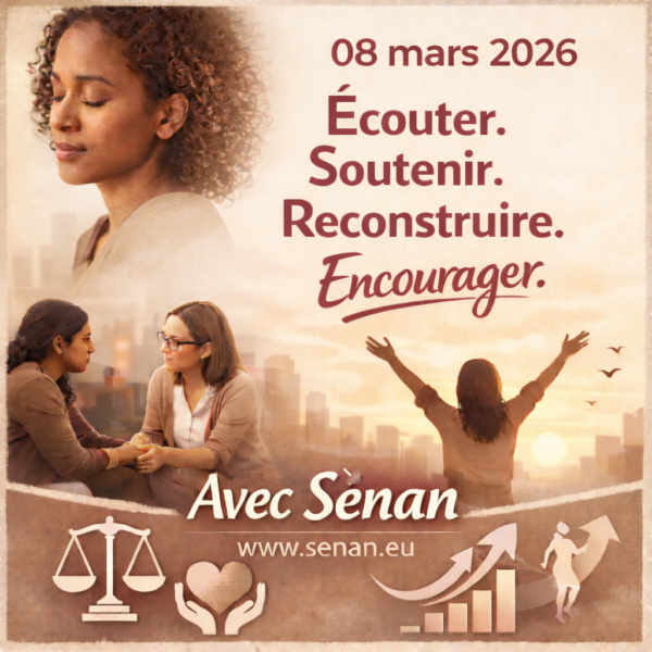 08 mars 2026 — Écouter. Soutenir. Reconstruire. Encourager. Avec Sènan